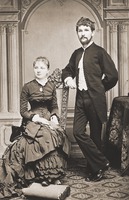 Leoš Janáček con su prometida Zdeňka Schulzová antes de la boda, en junio de 1881 © Museo Regional Moravo